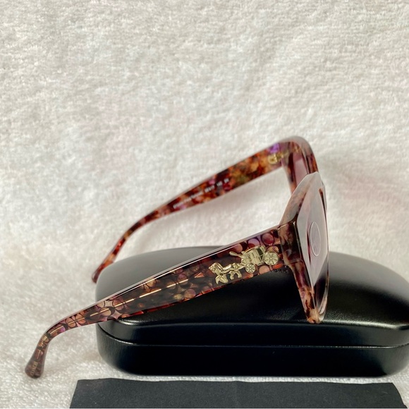 NWT COACH PETAL TORTOISE L1083 SUNGLASSES & CASE - Picture 10 of 15